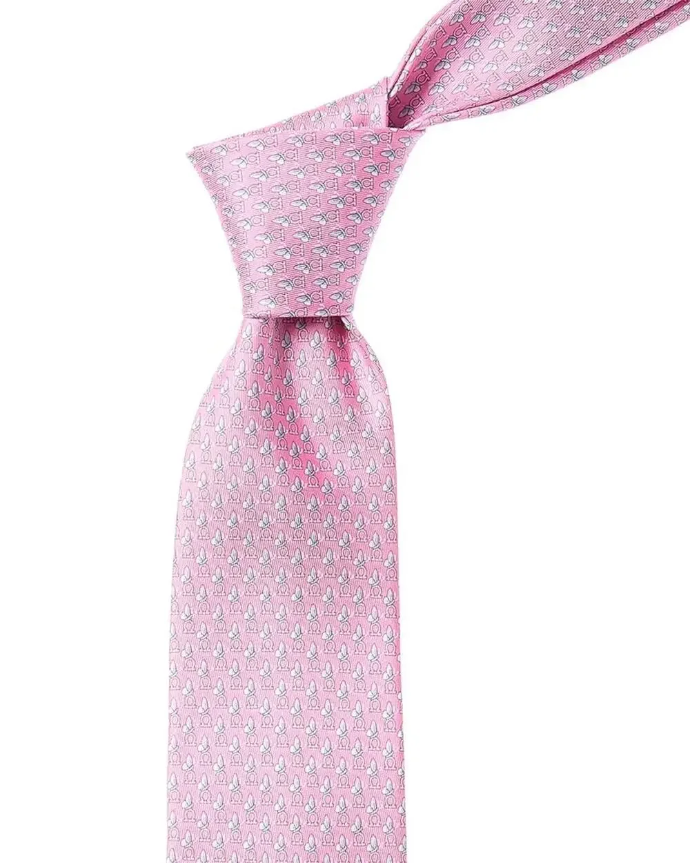 Ferragamo Men Gancini Link Silk Neck Tie CURRENT SEASON NEW WITH BOX! Great Gift